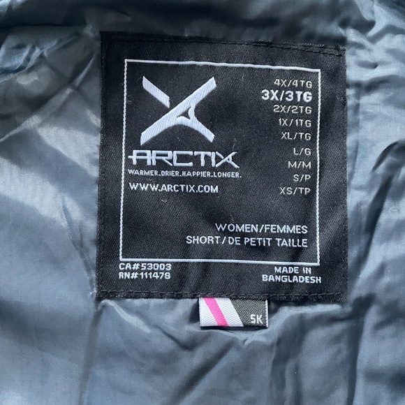 Arctix Women’s Essential Insulated Snow Bib Overall 3XL Petite Snowboard Ski - Picture 4 of 16